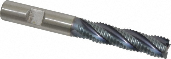 Hertel 41120635 Square End Mill: 1/2 Dia, 2 LOC, 1/2 Shank Dia, 4 OAL, 4 Flutes, Cobalt Image