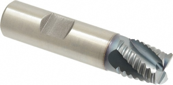 Hertel 41120643 Square End Mill: 5/8 Dia, 5/8 LOC, 5/8 Shank Dia, 2-3/4 OAL, 4 Flutes, Cobalt Image