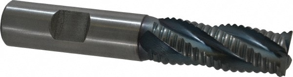 Hertel 41120650 Square End Mill: 5/8 Dia, 1-5/8 LOC, 5/8 Shank Dia, 3-3/4 OAL, 4 Flutes, Cobalt Image