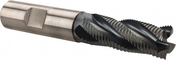 Hertel 41120767 Square End Mill: 5/8 Dia, 1-5/8 LOC, 5/8 Shank Dia, 3-3/4 OAL, 4 Flutes, Cobalt Image