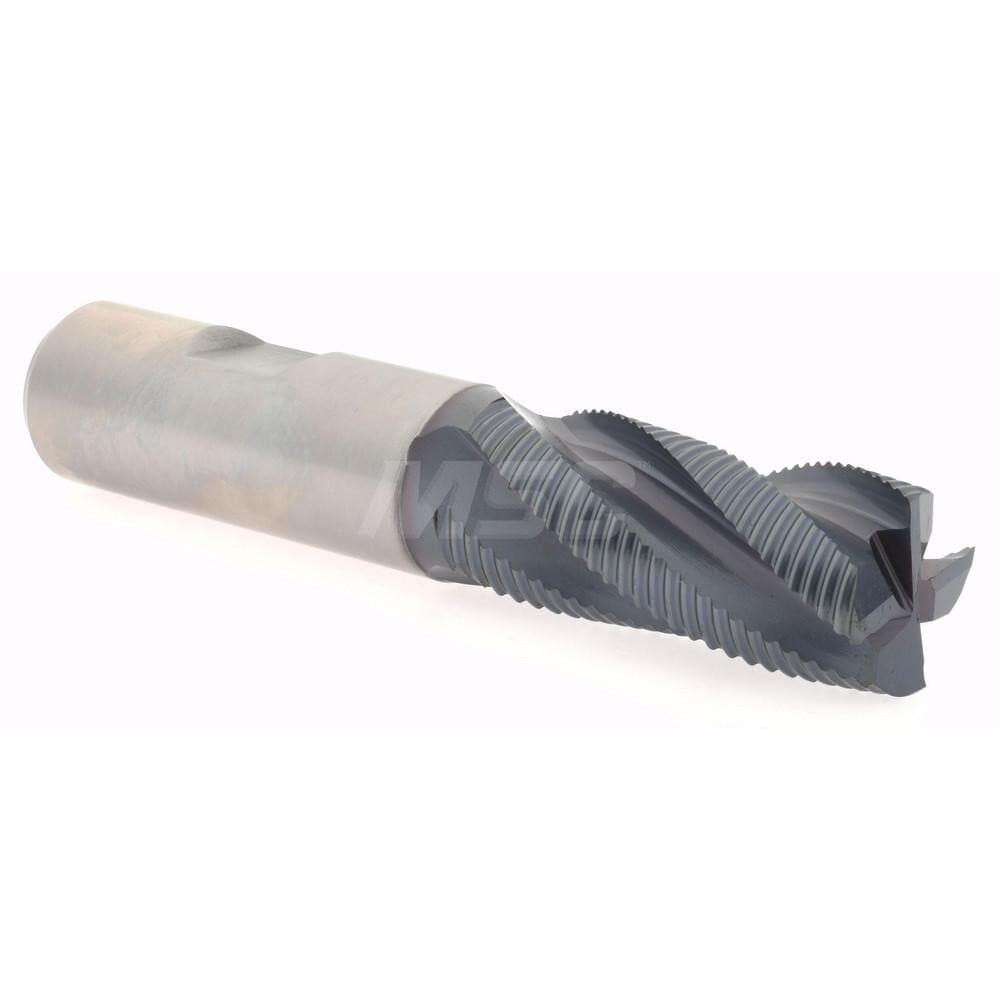 Hertel 41120783 Square End Mill: 3/4 Dia, 1-5/8 LOC, 3/4 Shank Dia, 3-7/8 OAL, 4 Flutes, Cobalt Image