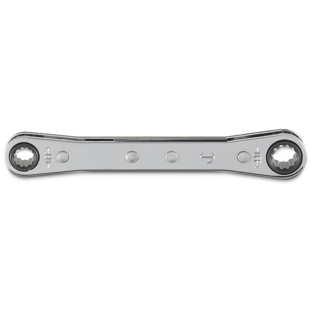 Box End Wrench: 1/4 x 5/16", 12 Point, Double End