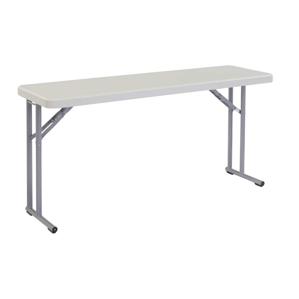 NATIONAL PUBLIC SEATING BT1860 61" Long x 18" Wide x 29-1/2" High, Lightweight Folding Table 