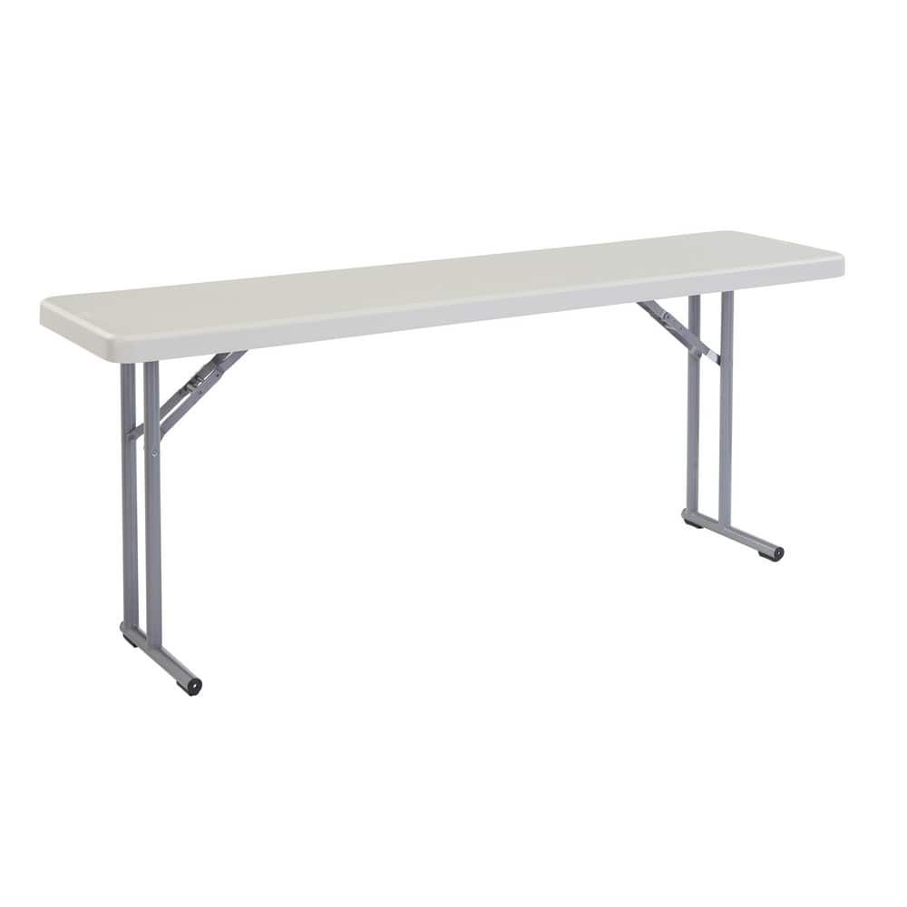 NATIONAL PUBLIC SEATING BT1872 72" Long x 18" Wide x 29-1/2" High, Lightweight Folding Table 