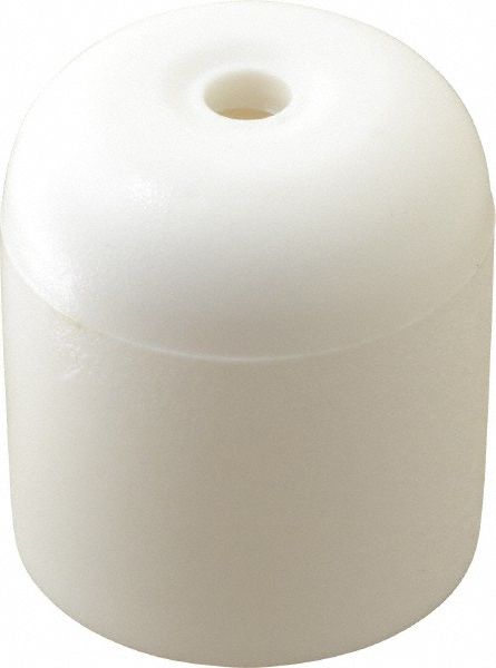 National Public Seating | NPS White Replacement Glides - For Folding Chairs w/ 7/8" Tubular Steel | 100-Pack | Part #GL821