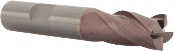 SGS 38133 Corner Radius End Mill: 1/2" Dia, 1" LOC, 0.02" Radius, 4 Flutes, Solid Carbide Image