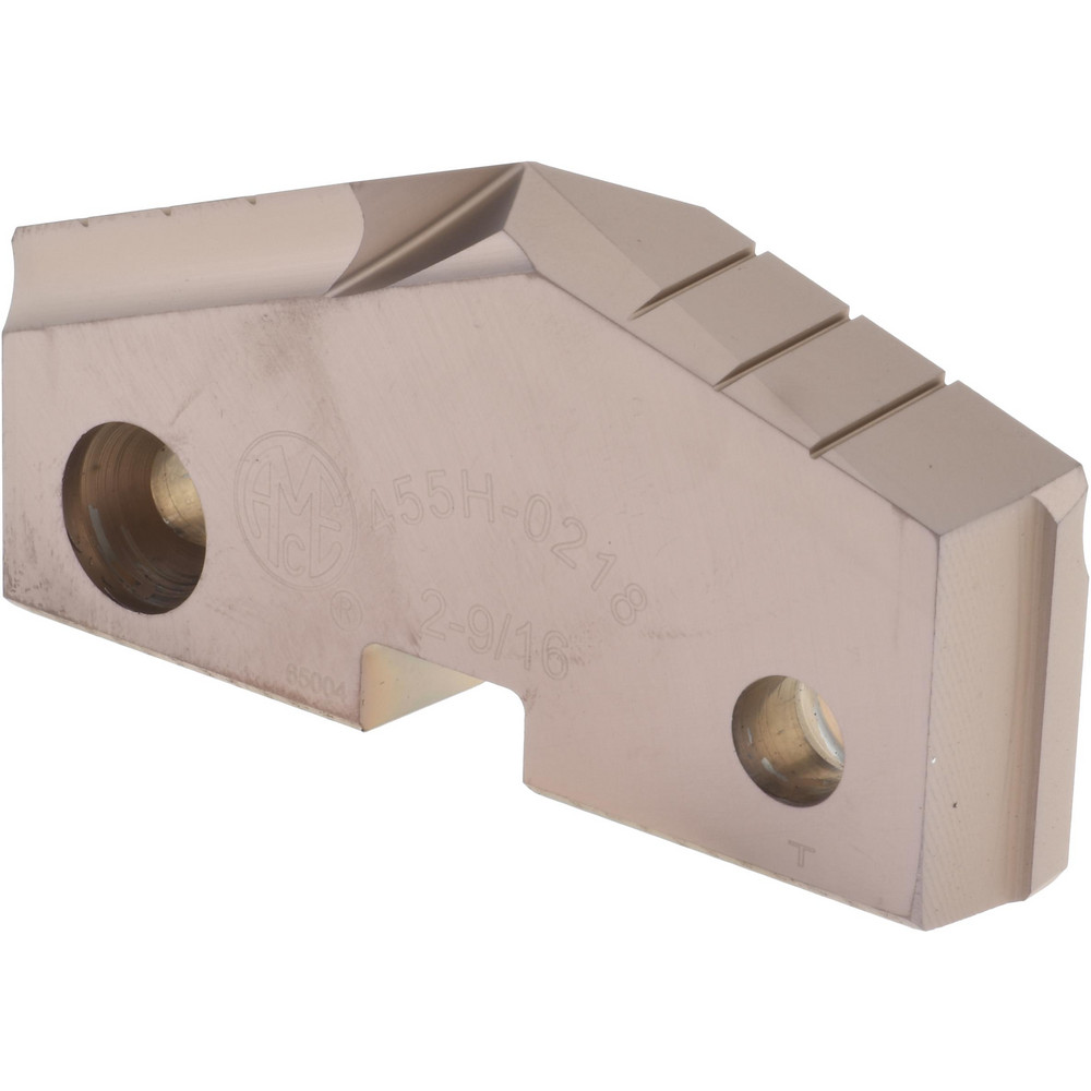 Spade Drill Insert: 2-9/16" Dia, Seat Size 5, Cobalt, 144 deg Point