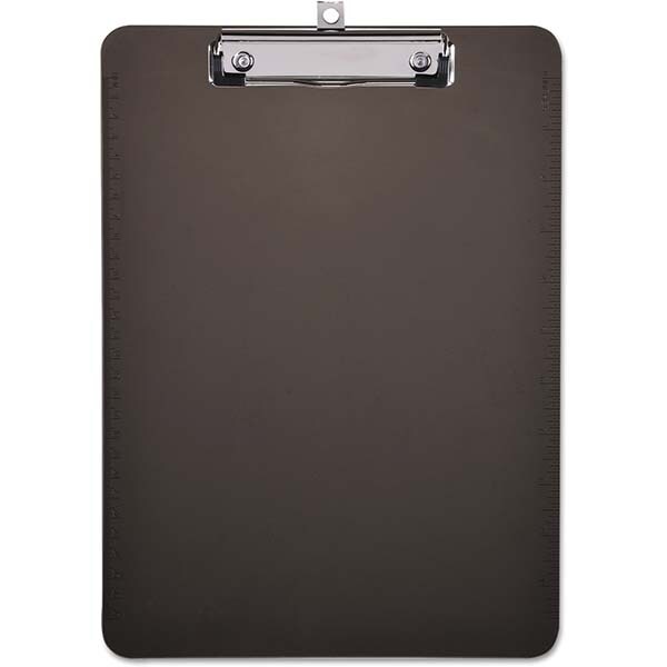 Clip Boards; Color: Translucent Black ; Length (Decimal Inch): 12.4000 ; Width (Decimal Inch): 8.8400 ; Height (Inch): 0.12