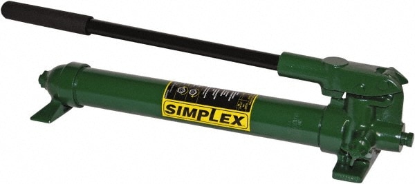 Manual Hydraulic Pump: 1 Stage, Steel Pump