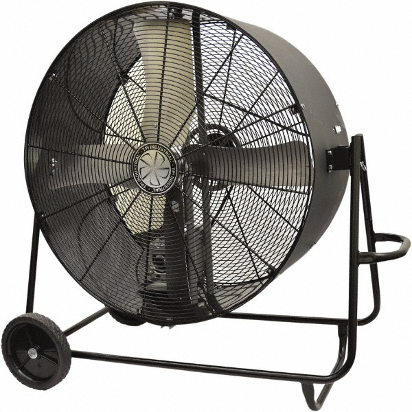 TPI 48" Blade, Belt Drive, 1 hp, 14,400 CFM, Floor Style Blower Fan