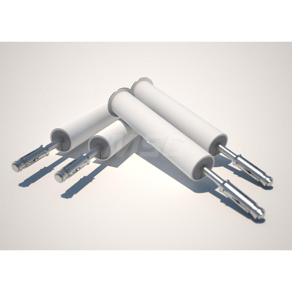 Anchors, Grips & Straps; Anchor Point Connection Type: None ; Material: Metal ; Tensile Strength: 5000lb ; For Use With: Roof Top Anchor ; Material: Metal ; Includes: Four 6 in (15 cm) Concrete Bolts