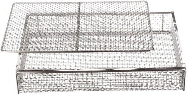 Marlin Steel Material Handling Basket 24L x 13-1/4W x 5-7/16H - 0.5  Wire - Stainless Steel