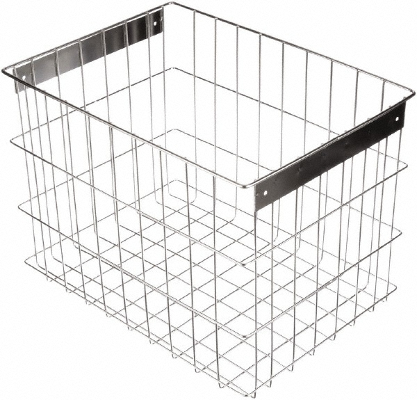 Marlin Steel Wire Products 161/2" Deep, Rectangular Stainless Steel