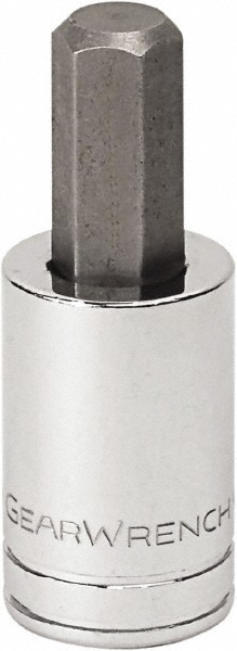 GEARWRENCH Hand Hex Bit Socket: 1/2" Drive, 9/16" Hex - 2-1/2" OAL | Part #80655