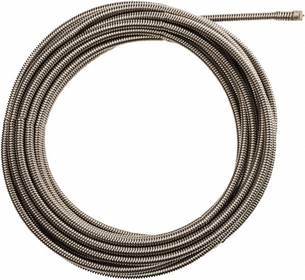 3/8" x 25' Drain Cleaning Machine Cable - Inner Core, 1-1/4" to 2-1/2" Pipe, Use with Milwaukee M18 Drain Snakes