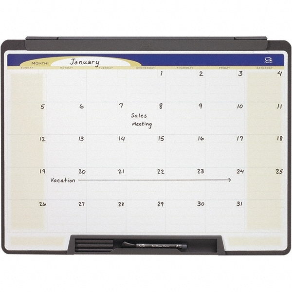 Quartet 18" High x 24" Wide Dry Erase Calendar MSC