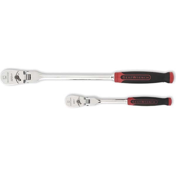 GEARWRENCH 81204P Ratchet Set: 1/4 & 3/8" Drive, Pear Head Image