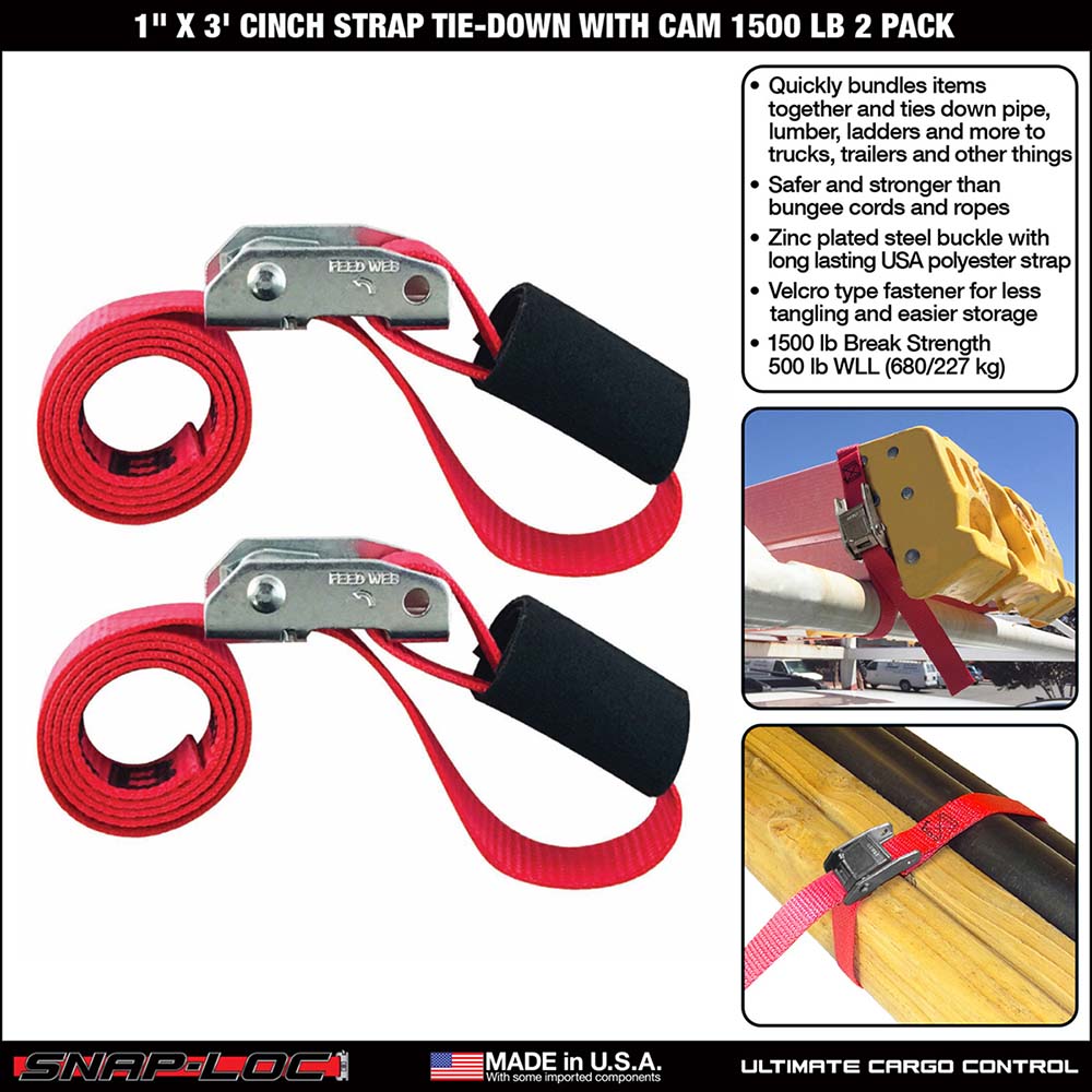 SnapLoc Slings & Tiedowns (LoadRated); Type Tie Down ; Length