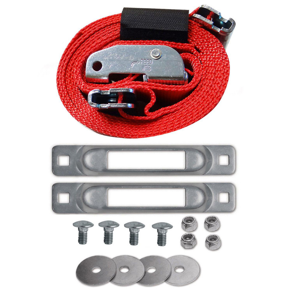SnapLoc Ladder Tie Down Kit 1000 lb Limit, 8' OAL, 2" Head Dia, 2