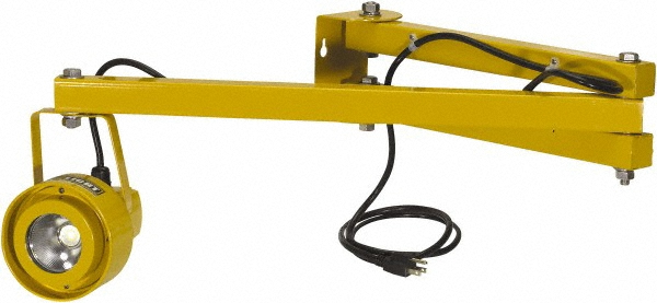 40" Reach, LED Loading Dock Light - 20 Watts, 120V, Single Arm Double Strut, Lamp Included