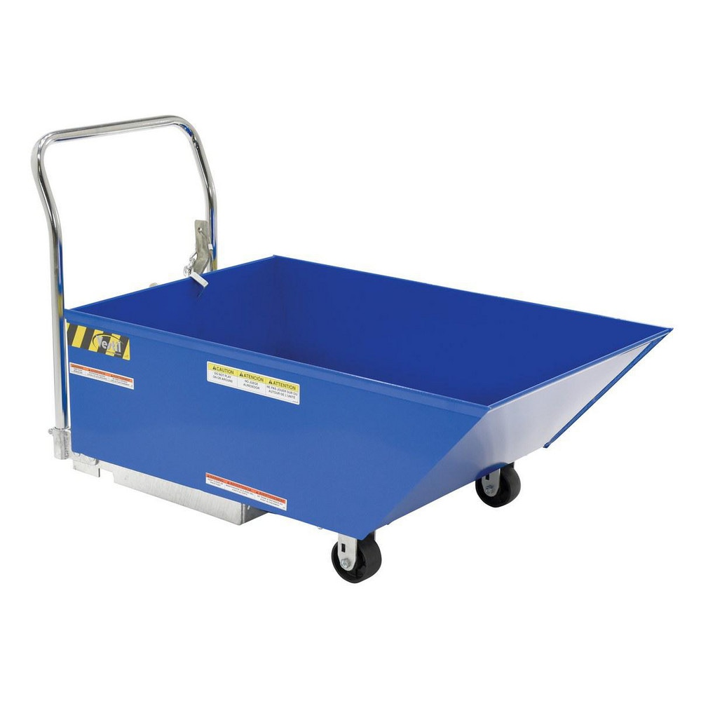 Steel Basket Truck: 1/3 cu yd, 206 lb Capacity, 33-5/8" High, 29-13/16" Wide, 54" Long