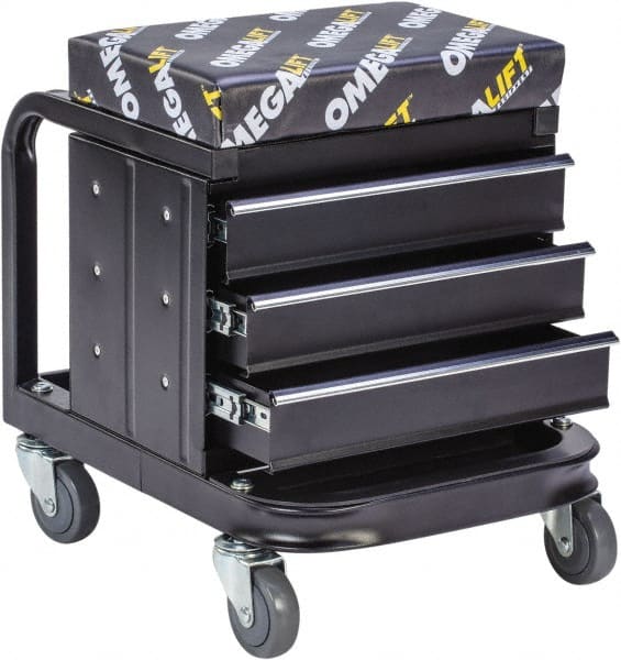 450 Lb Capacity, 4 Wheel Creeper Seat with Drawers