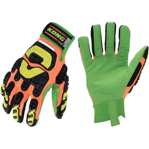 Cut-Resistant Gloves: Size Large, ANSI Puncture 5, Kevlar Lined, Kevlar