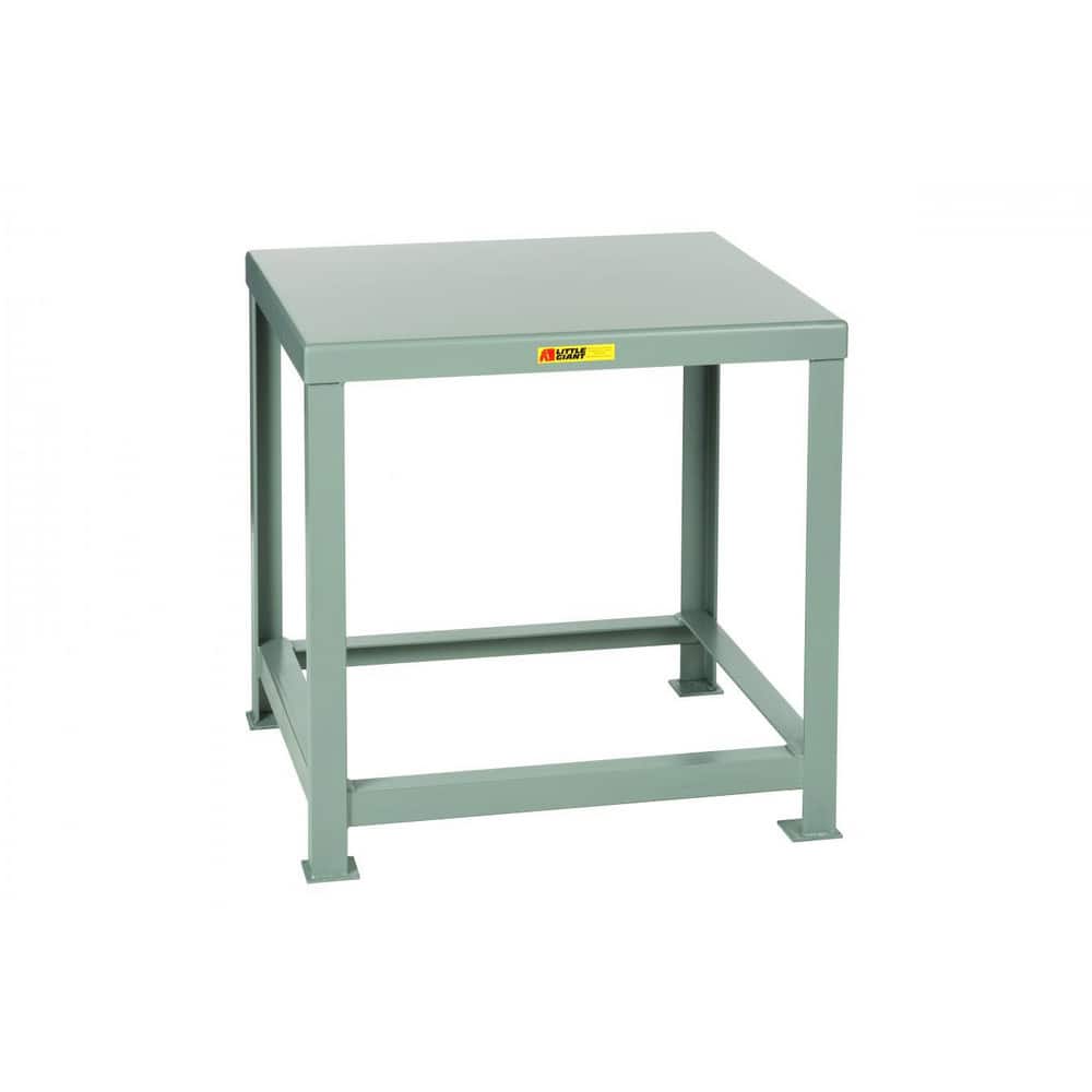 Little Giant. MTH1-3048-36 Heavy-Duty Machine Table: Powder Coated Steel, Gray 