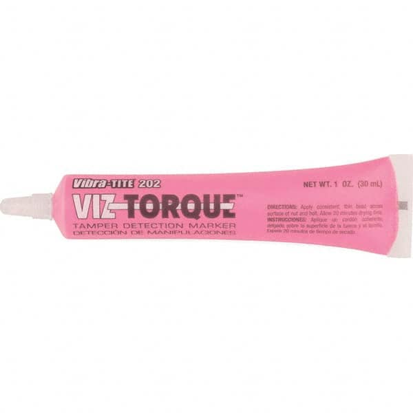 Visual Vibratory Indicator Marker: Pink, Tamperproof, Squeeze Tube Point