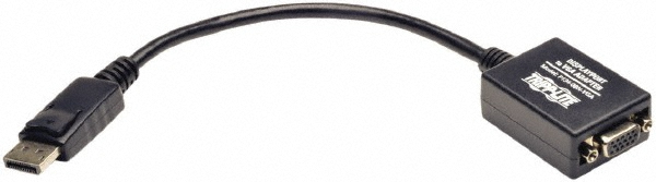 Active Cable Adapter - Display Port Connector, Black, Use with Cabling and Video Applications