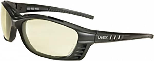 Uvex S2609HS Safety Glass: Anti-Fog, Polycarbonate, Yellow Lenses, Full-Framed, UV Protection 