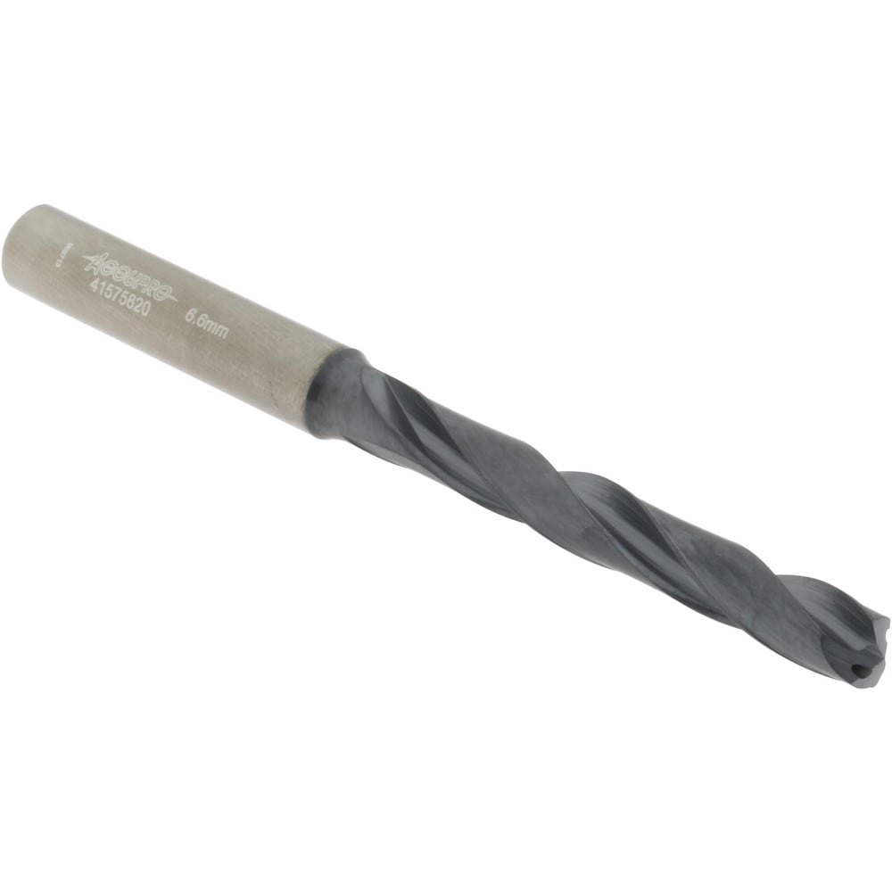 Accupro UL173051 Jobber Length Drill Bit: 0.2598" Dia, 140 °, Solid Carbide 