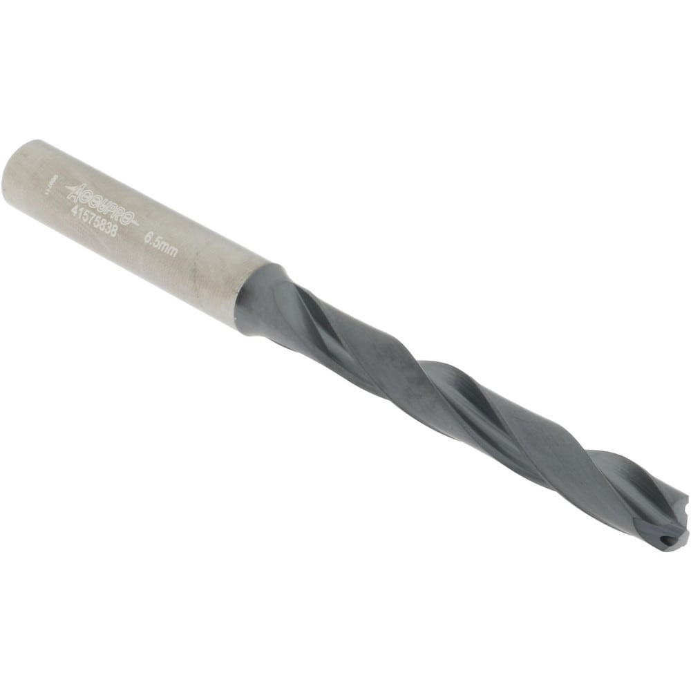 Accupro UL173050 Jobber Length Drill Bit: 0.2559" Dia, 140 °, Solid Carbide 