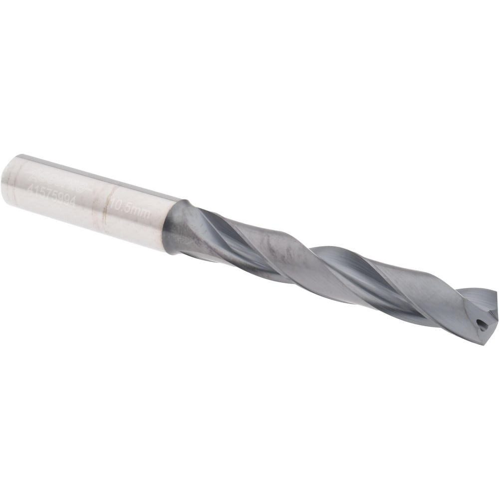 Accupro UL173068 Jobber Length Drill Bit: 0.4134" Dia, 140 °, Solid Carbide 