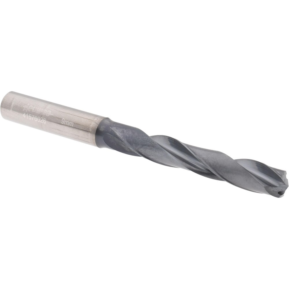 Accupro UL173064 Jobber Length Drill Bit: 0.3543" Dia, 140 °, Solid Carbide 