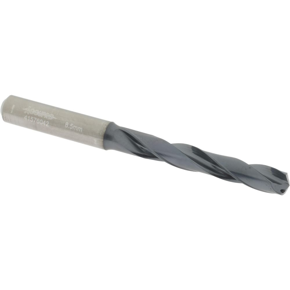 Accupro UL173061 Jobber Length Drill Bit: 0.3346" Dia, 140 °, Solid Carbide 