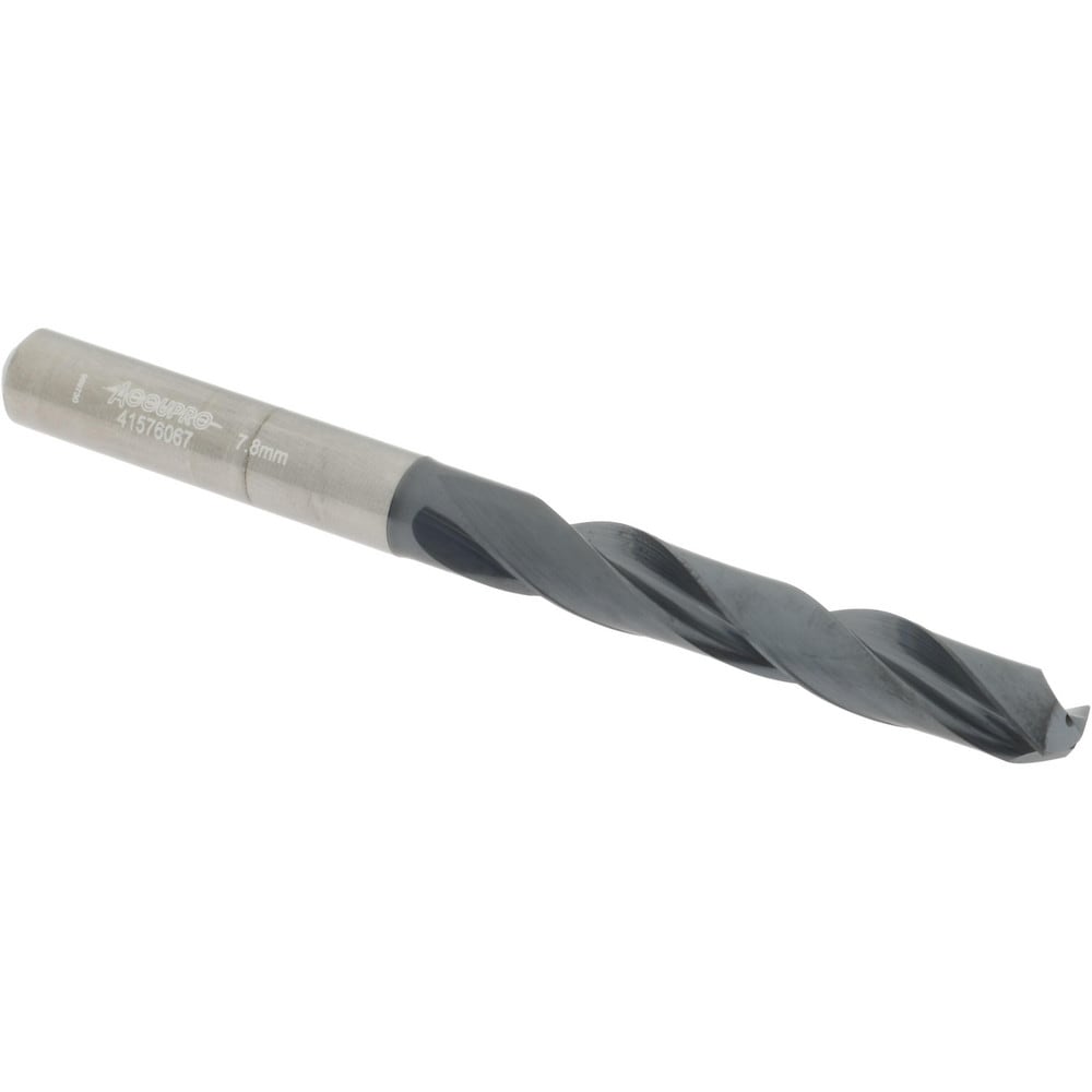 Accupro UL173059 Jobber Length Drill Bit: 0.3071" Dia, 140 °, Solid Carbide 