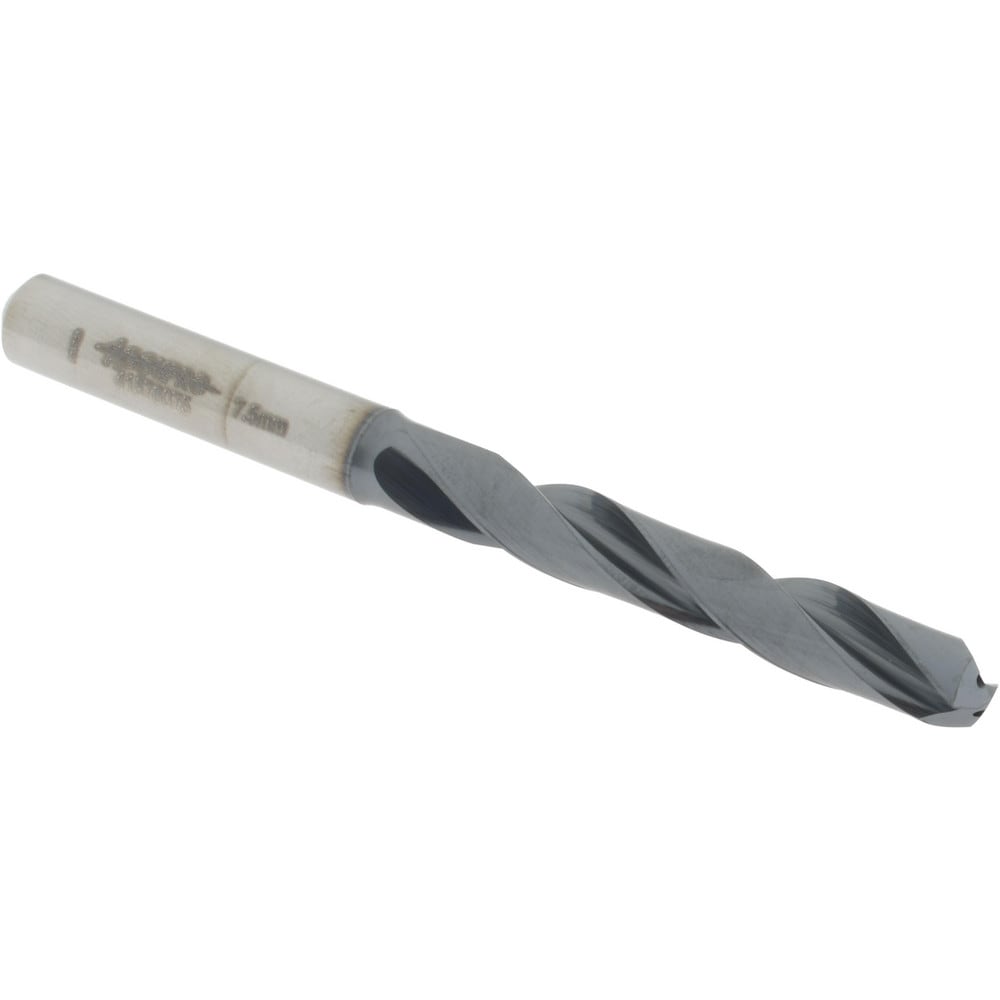 Accupro UL173057 Jobber Length Drill Bit: 0.2953" Dia, 140 °, Solid Carbide 