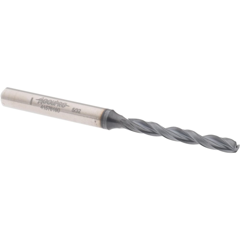 Accupro US104013 Jobber Length Drill Bit: 0.1563" Dia, 140 °, Solid Carbide Image