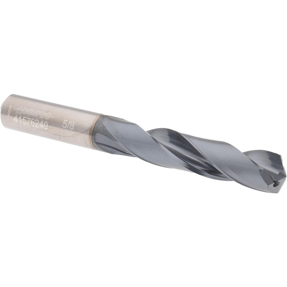 Accupro US108014 Jobber Length Drill Bit: 0.6252" Dia, 135 °, Solid Carbide Image