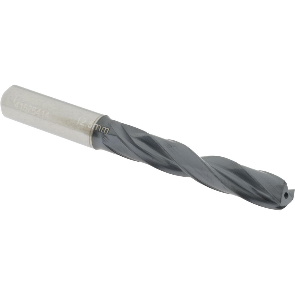 Accupro US104061 Jobber Length Drill Bit: 0.4921" Dia, 140 °, Solid Carbide 