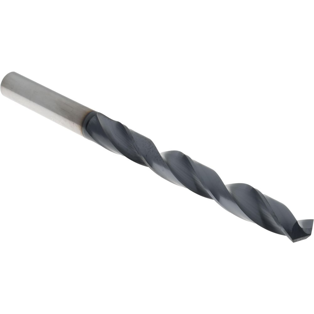 Accupro DH430027F Jobber Length Drill Bit: 0.4219" Dia, 118 °, Solid Carbide 