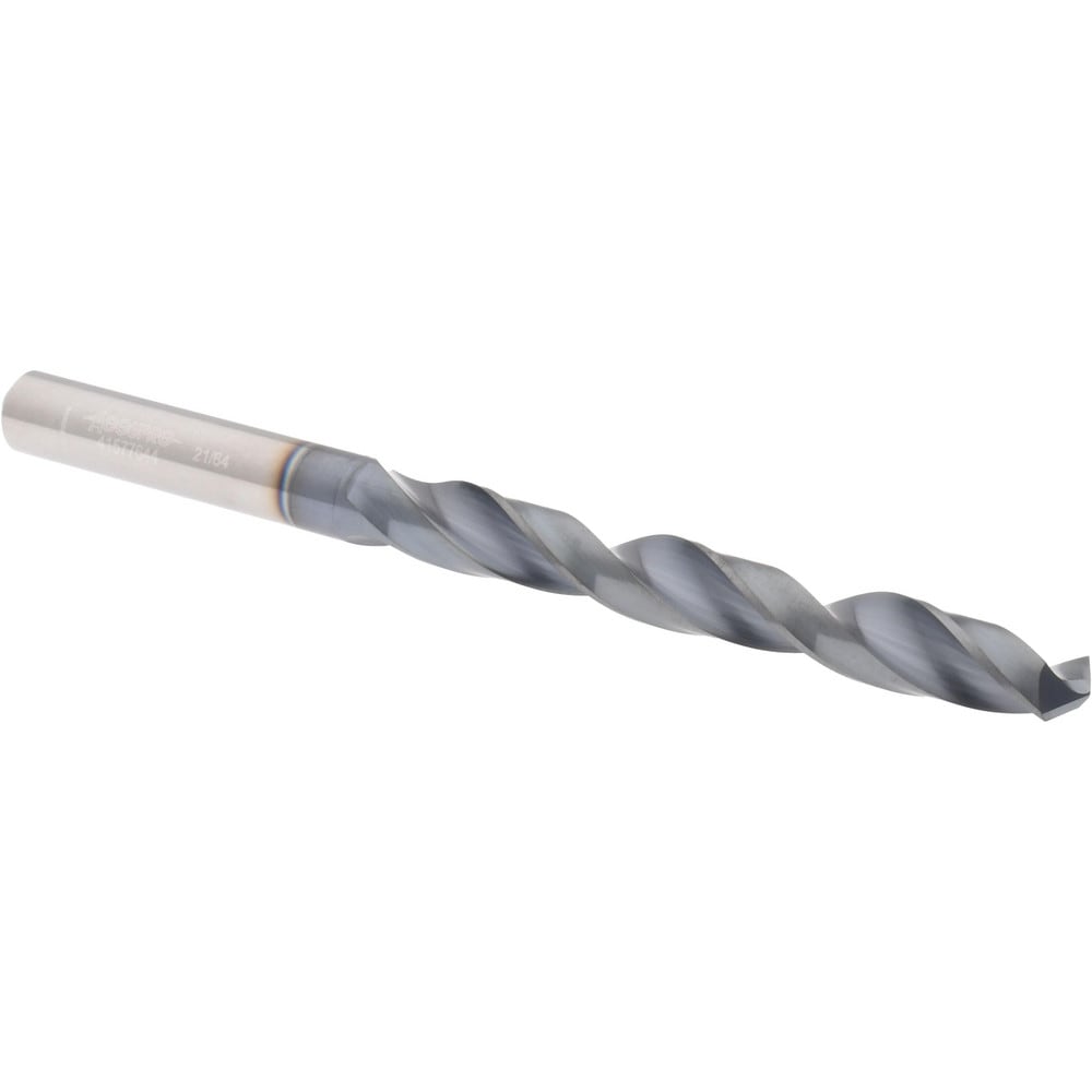 Accupro DH430021F Jobber Length Drill Bit: 0.3281" Dia, 118 °, Solid Carbide 