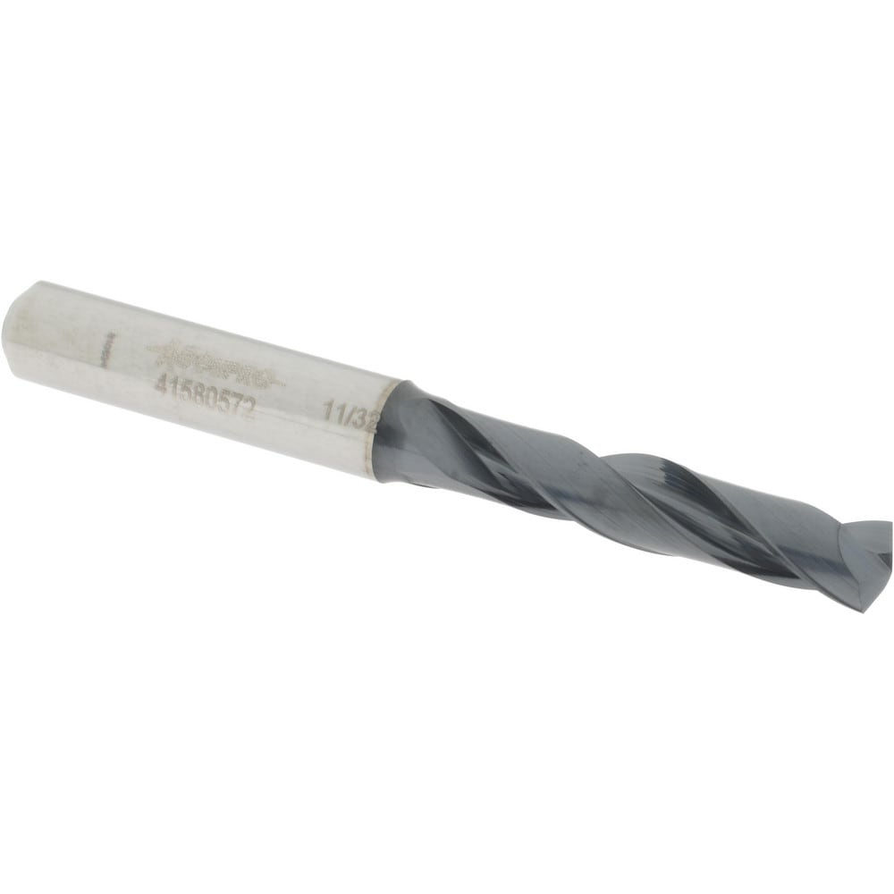 Accupro UL175013 Screw Machine Length Drill Bit: 0.3438" Dia, 140 °, Solid Carbide 