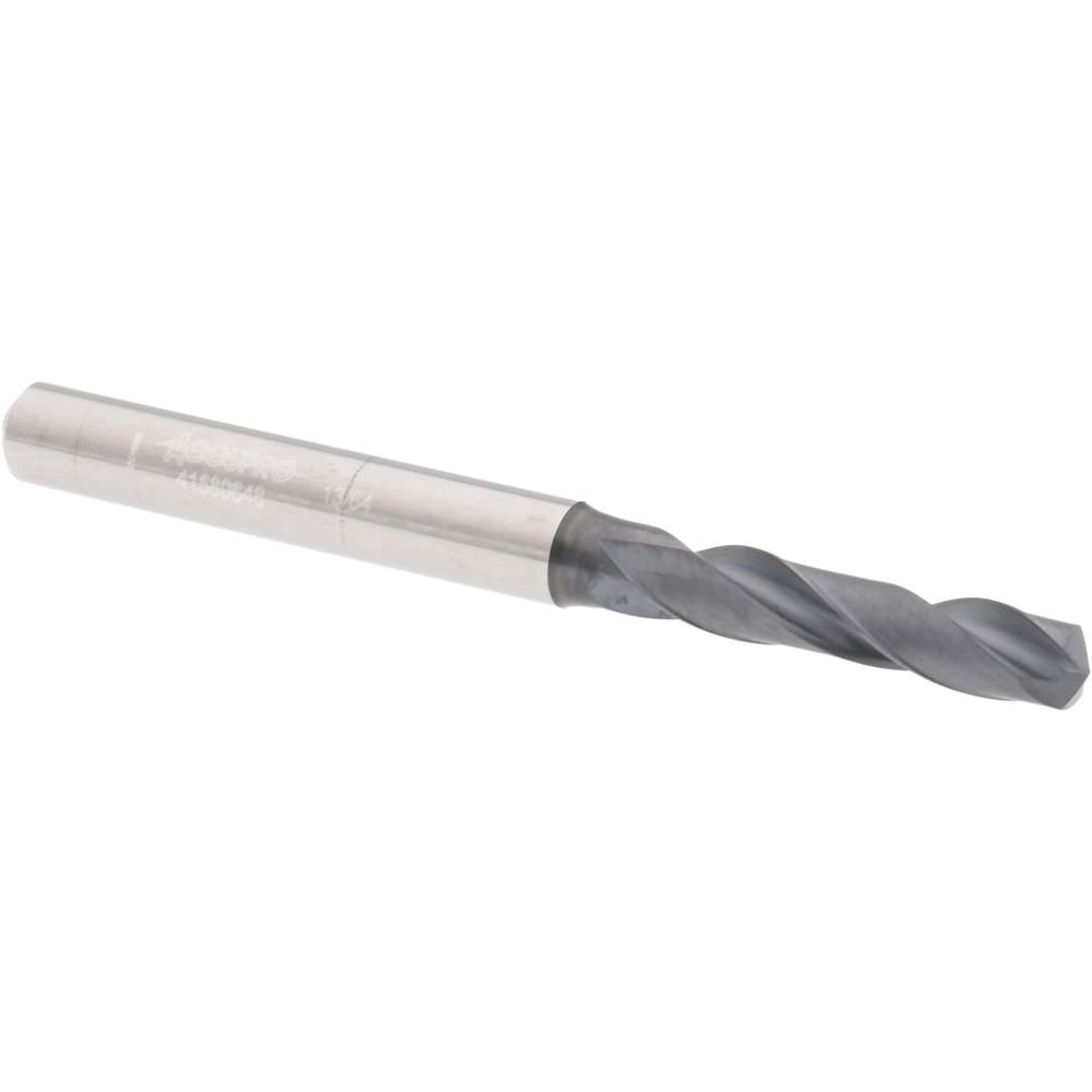 Accupro UL175006 Screw Machine Length Drill Bit: 0.2031" Dia, 140 °, Solid Carbide Image