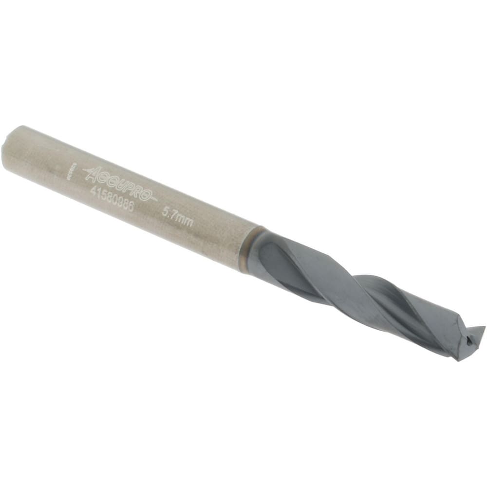 Accupro UL177011 Screw Machine Length Drill Bit: 0.2244" Dia, 140 °, Solid Carbide Image