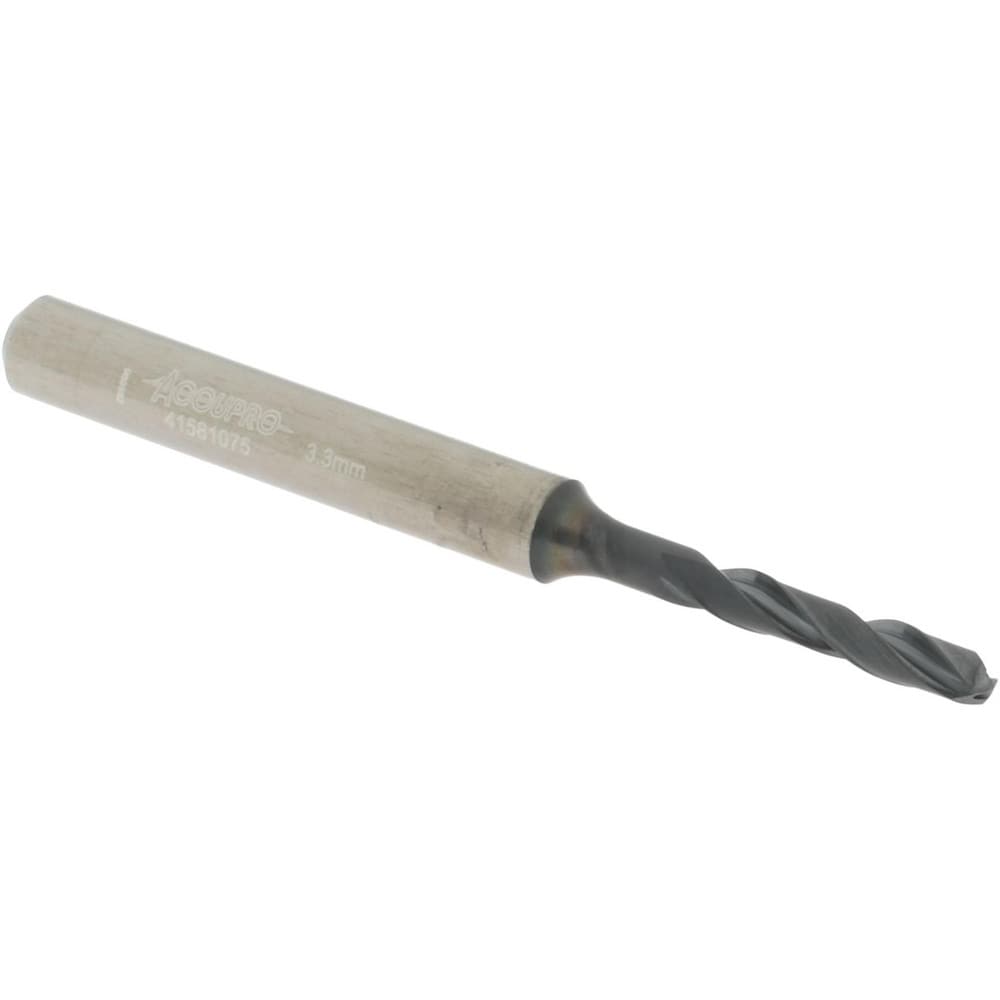 Accupro UL177001 Screw Machine Length Drill Bit: 0.1299" Dia, 140 °, Solid Carbide Image