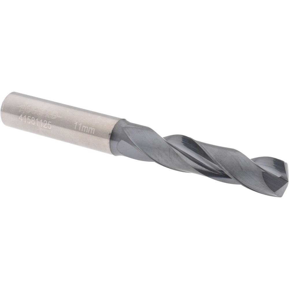 Accupro UL175053 Screw Machine Length Drill Bit: 0.4331" Dia, 140 °, Solid Carbide 