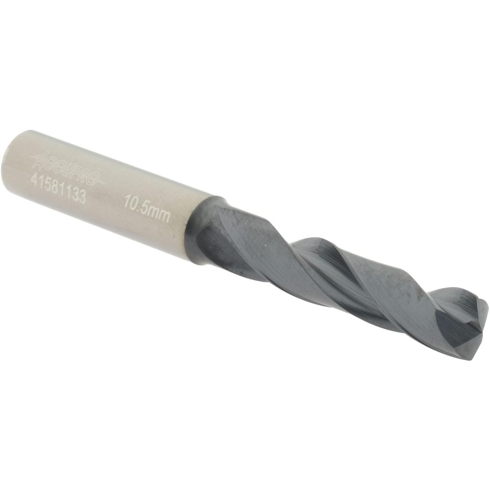 Accupro UL175052 Screw Machine Length Drill Bit: 0.4134" Dia, 140 °, Solid Carbide 