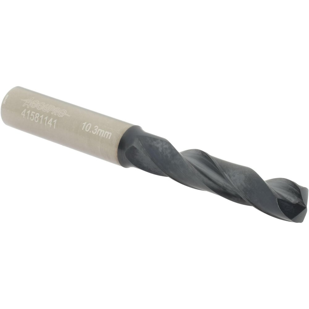 Accupro UL175050 Screw Machine Length Drill Bit: 0.4055" Dia, 140 °, Solid Carbide 